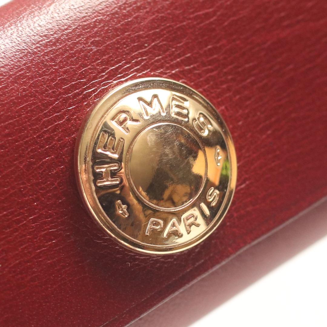 ヴィンテージ エルメス バッファローホーン コーム 櫛 レザーケース フランス