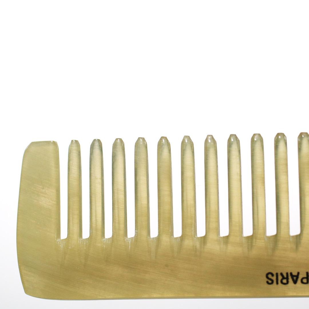 ヴィンテージ エルメス バッファローホーン コーム 櫛 レザーケース フランス