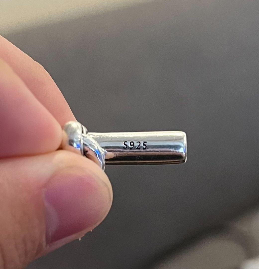 シルバー925 チェーンブレスレット トグル式