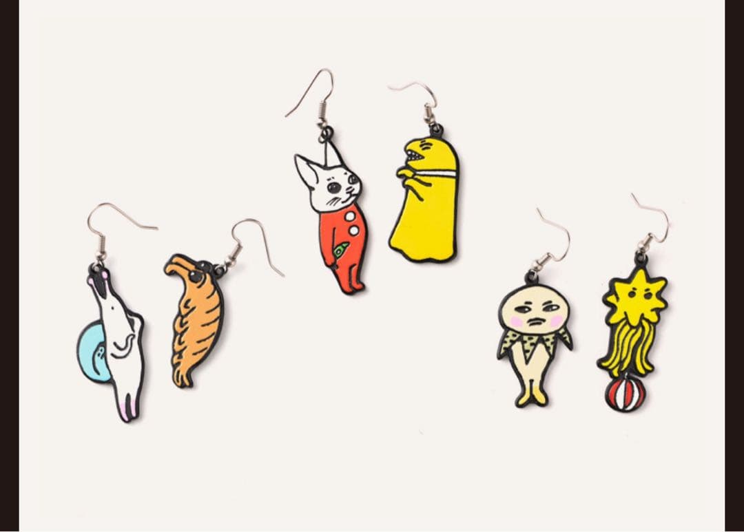 新品未使用 ヒグチユウコ CIRCUS ピアス 全3種類 6タイプ アノマロ