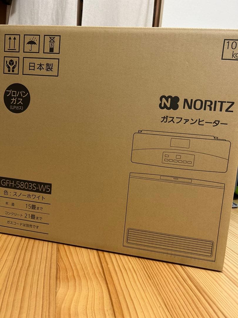 新品未開封☆NORITZ ガスファンヒーター GFH-5803S-W5