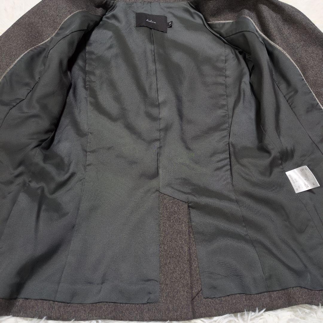 美品【カルソン】グレー系 ビジネスパンツスーツ セットアップ38(M)