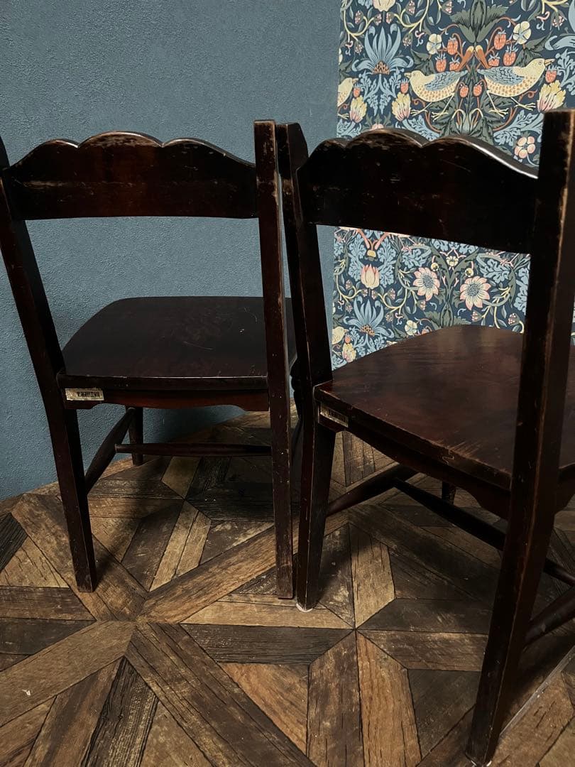 北海道民芸家具 椅子 セット アンティーク 昭和レトロ 当時物 廃盤品