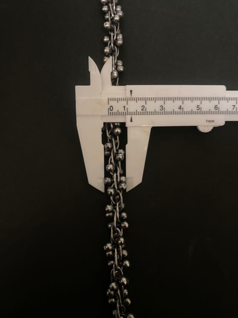 Vintage　チェーンリンク DNA シルバー パール ネックレス