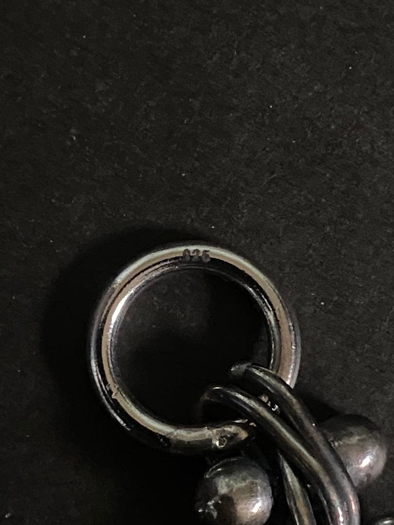 Vintage　チェーンリンク DNA シルバー パール ネックレス