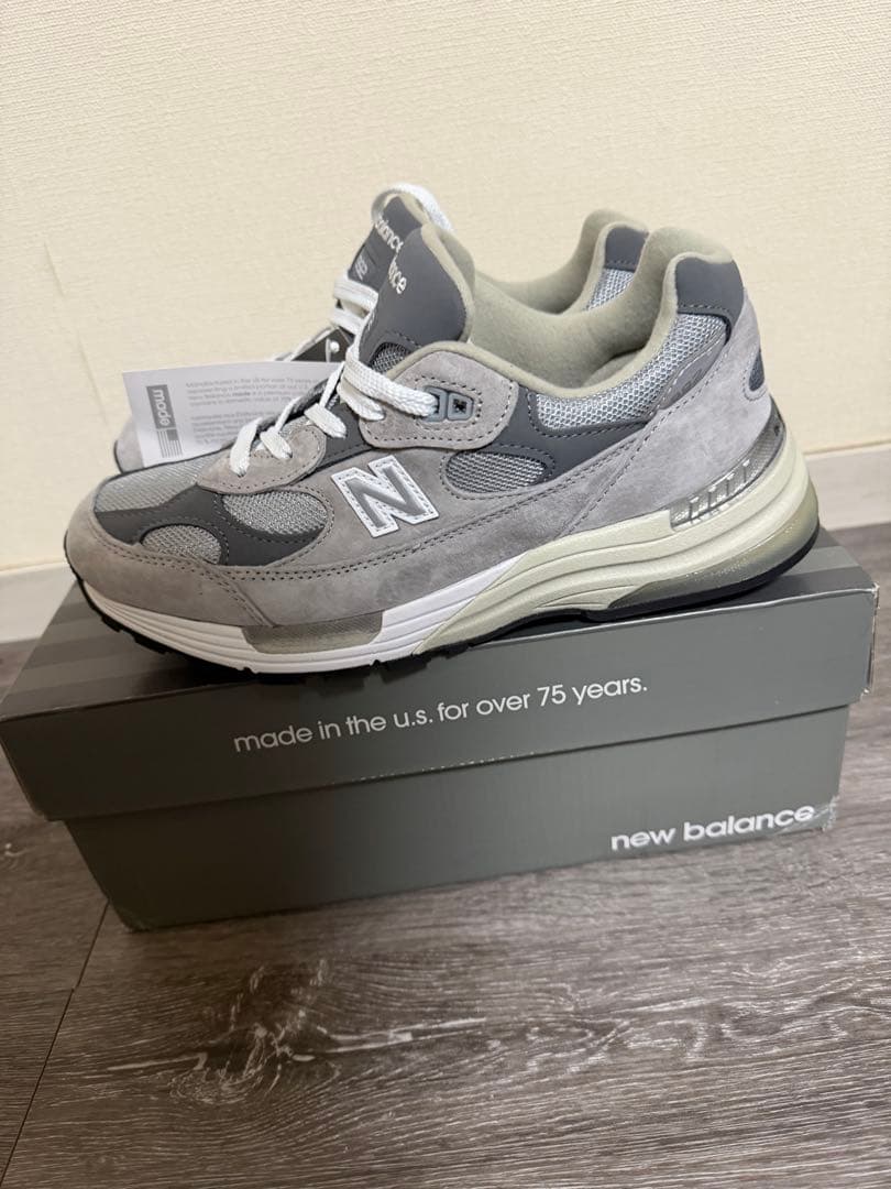 New Balance 992 グレー 未使用 タグ付き