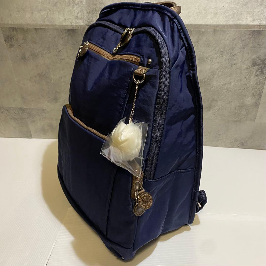 【未使用】kanana project　ナイロンリュック　ネイビー