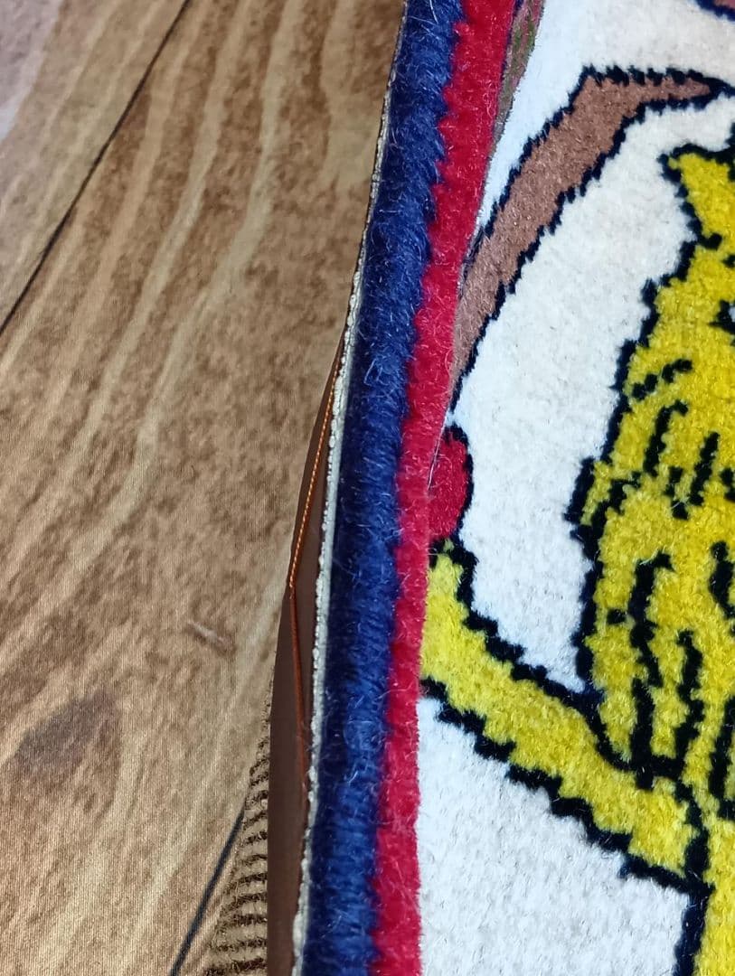 ペルシャ絨毯　ヤラメ絨毯　座布団　手織り　イラン　座布団ヤラメ(7)