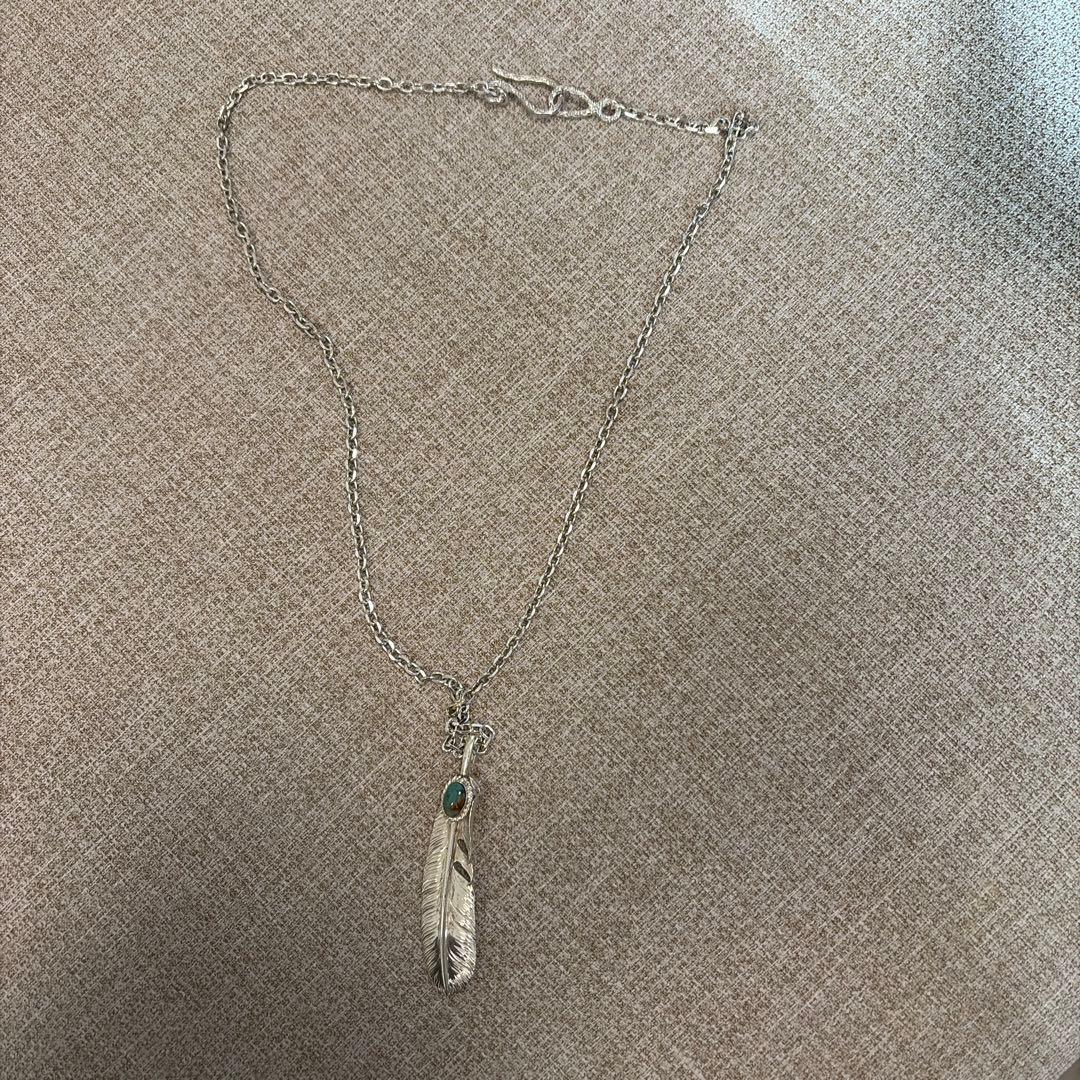 オレンジ アリゾナフリーダムフェザーペンダントセット