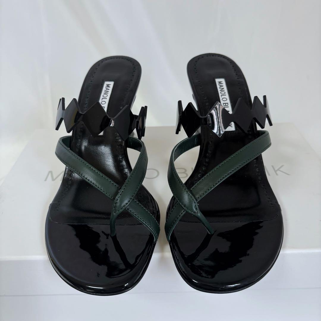 ほぼ未使用✨マノロブラニク　ミュール　SULAFAHI サンダル　37 ブラック
