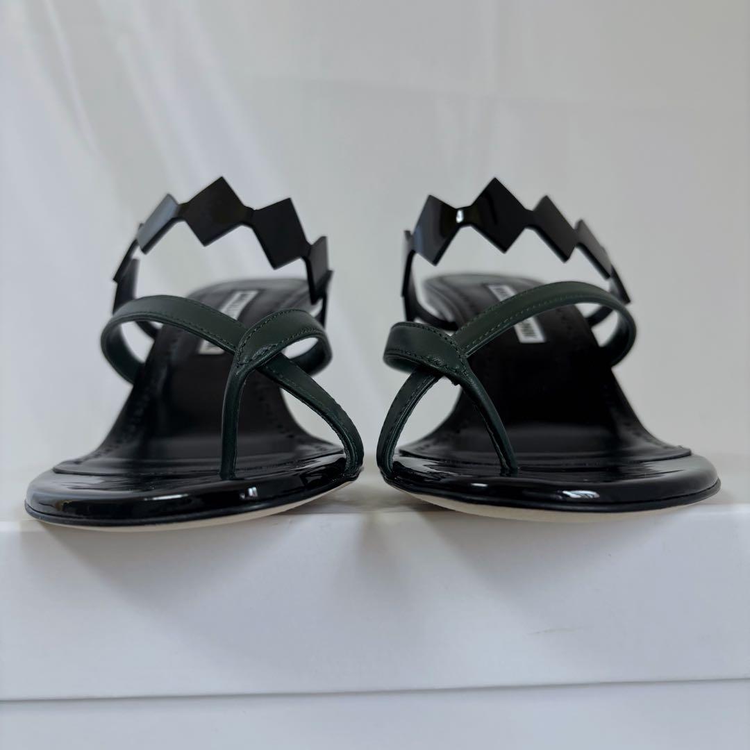 ほぼ未使用✨マノロブラニク　ミュール　SULAFAHI サンダル　37 ブラック