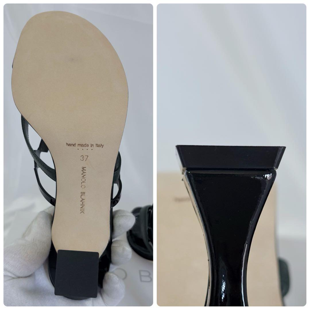 ほぼ未使用✨マノロブラニク　ミュール　SULAFAHI サンダル　37 ブラック