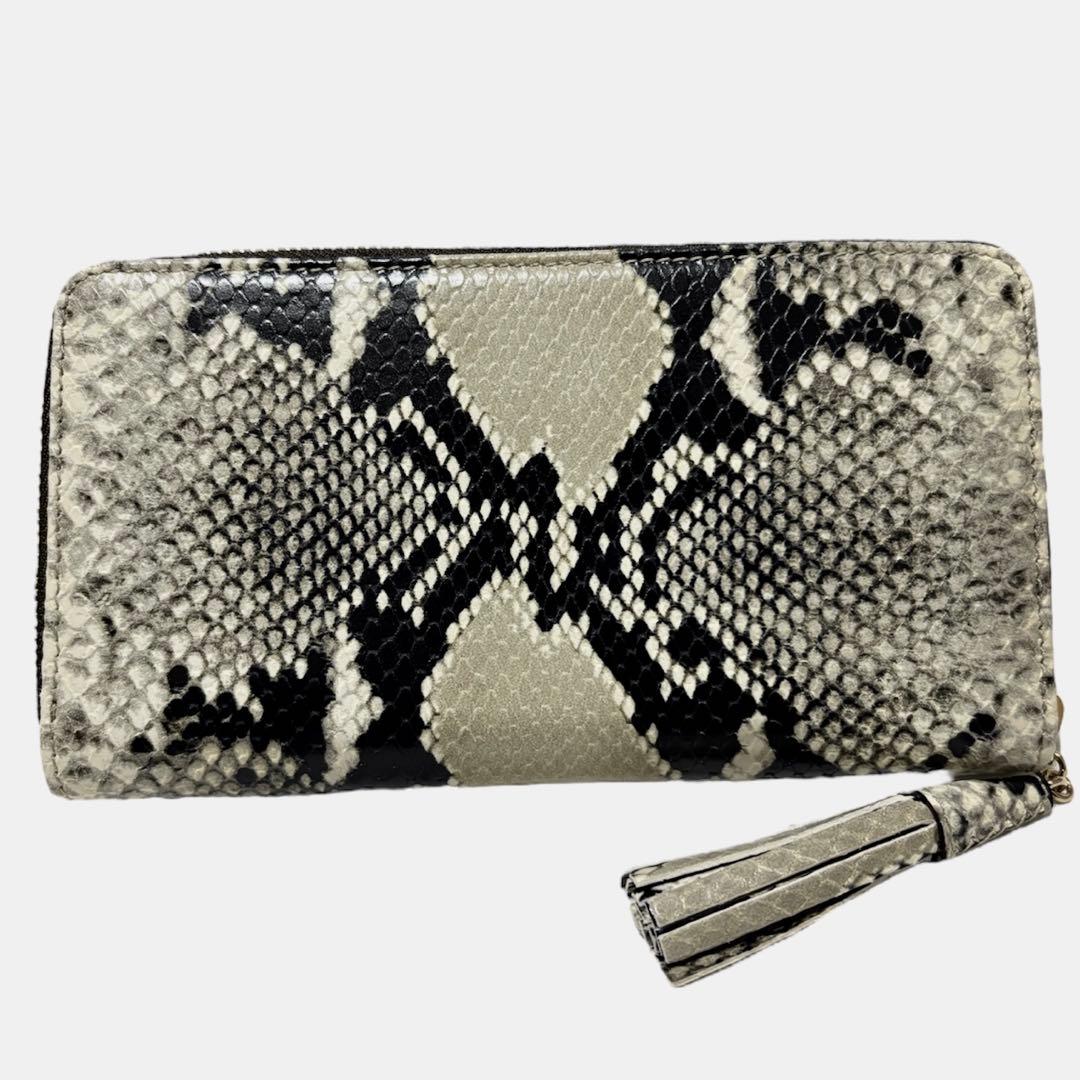 【未使用】 JIMMY CHOO ATHINI パイソン型押し 長財布