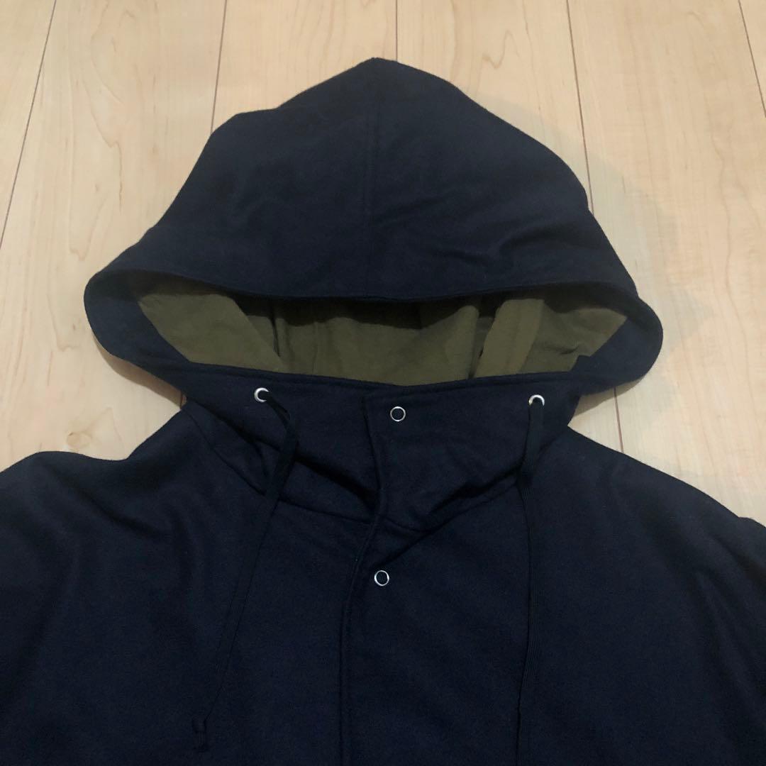 美品 サンリミット フラノパーカ ネイビー 2 sans limite ブルゾン