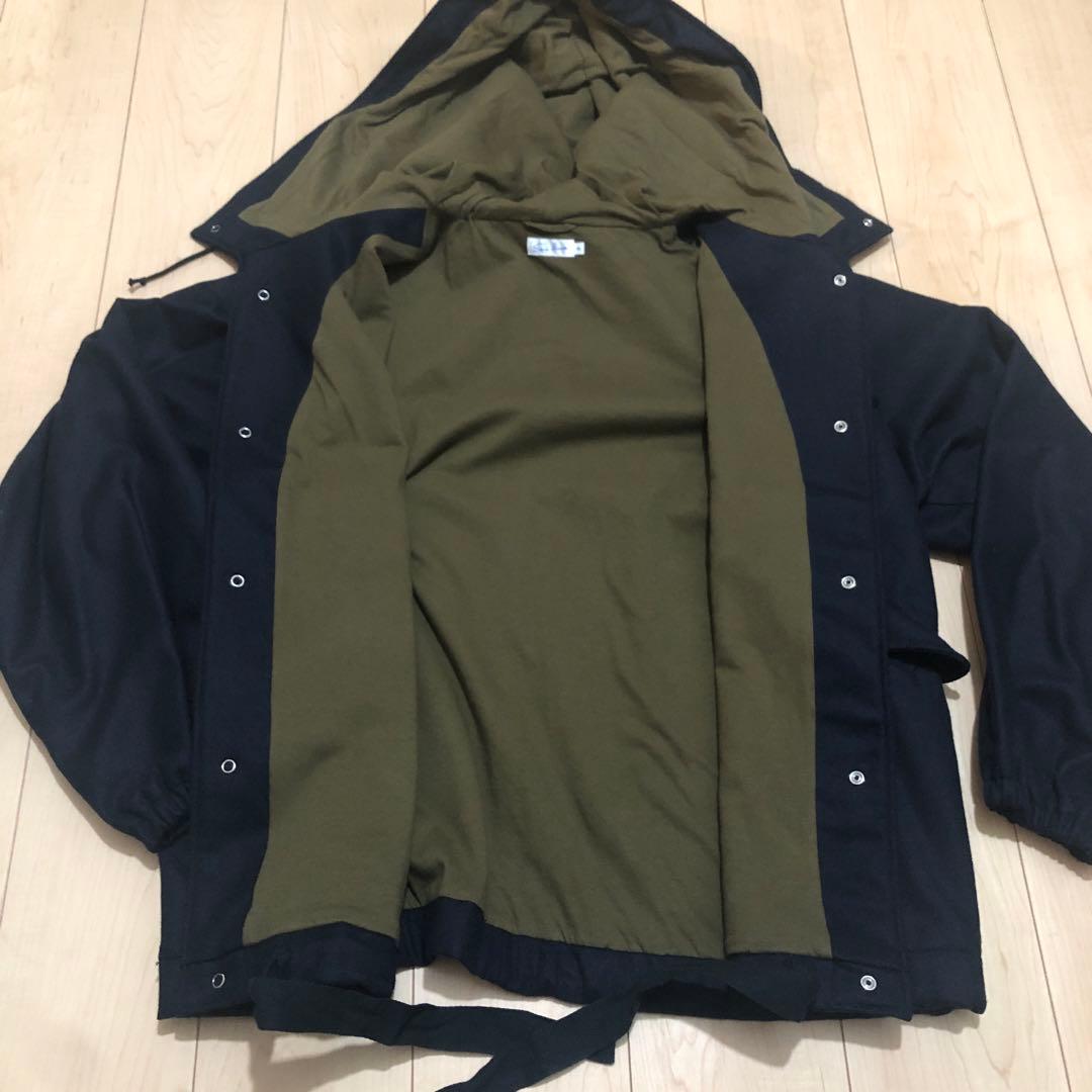 美品 サンリミット フラノパーカ ネイビー 2 sans limite ブルゾン