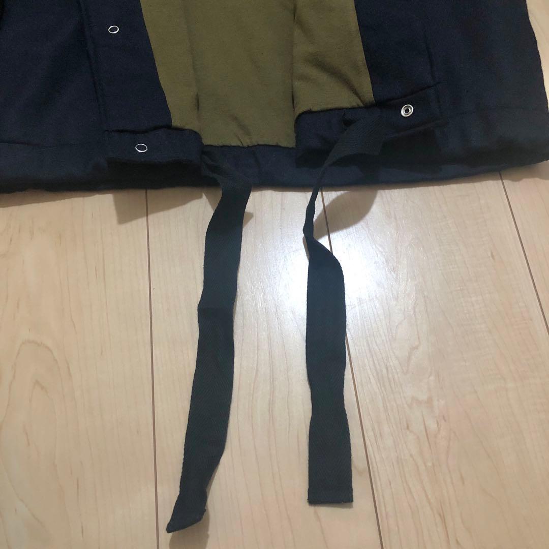 美品 サンリミット フラノパーカ ネイビー 2 sans limite ブルゾン