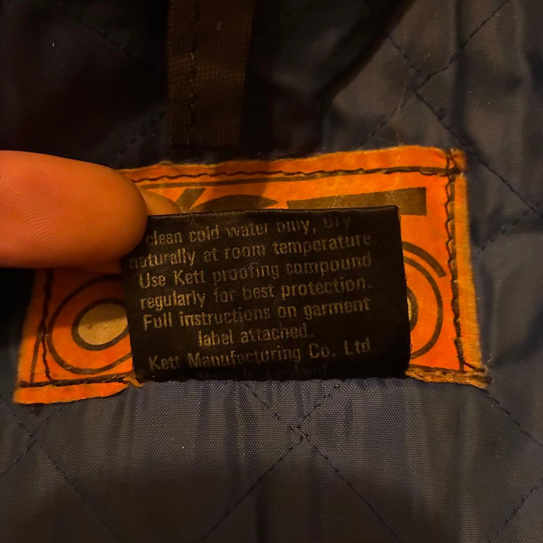 70s uk vintage kett オイルドジャケット 古着