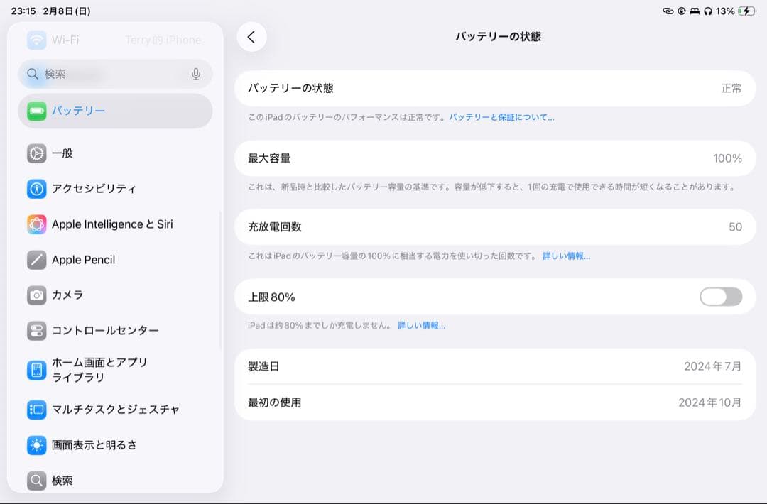 iPad mini 第7世帯　(a17pro)