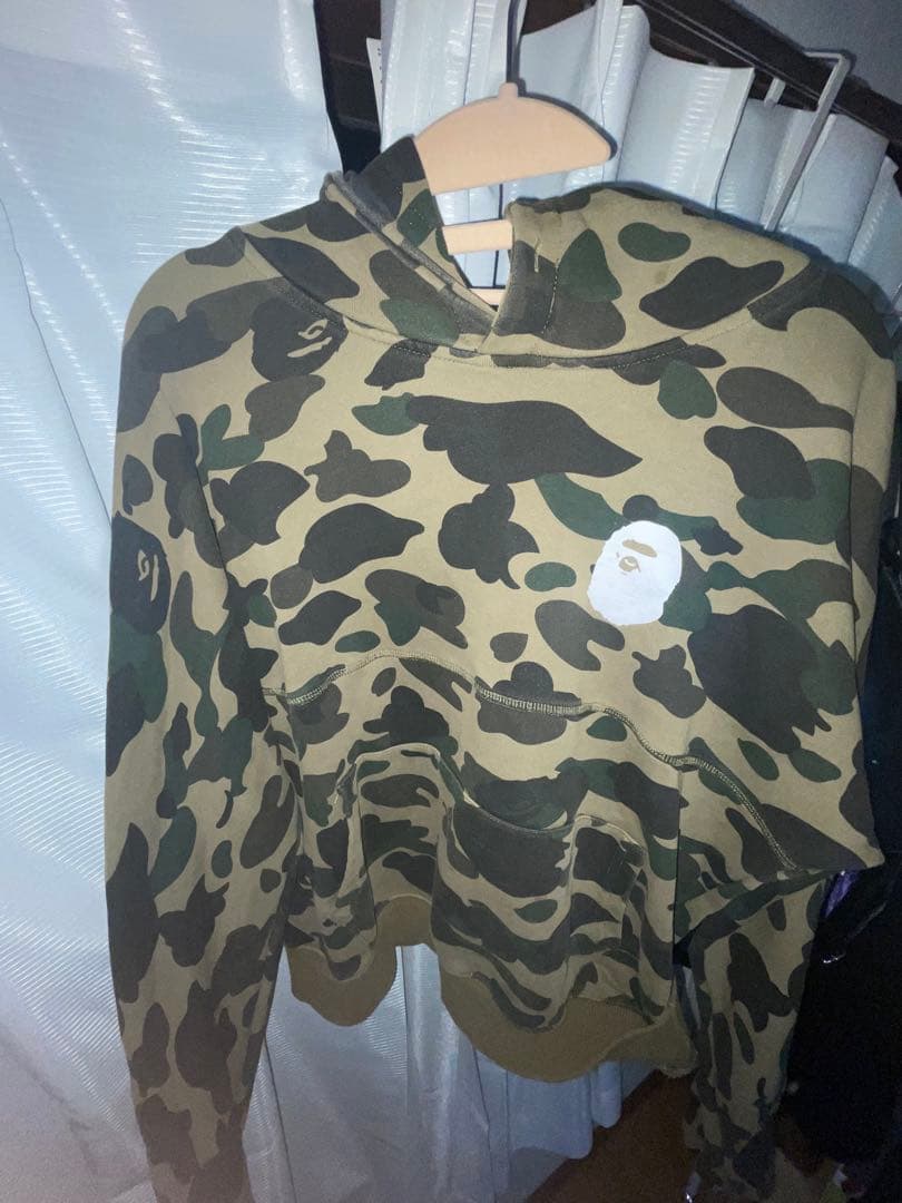 BAPE 迷彩 パーカー a bathing ape エイプ