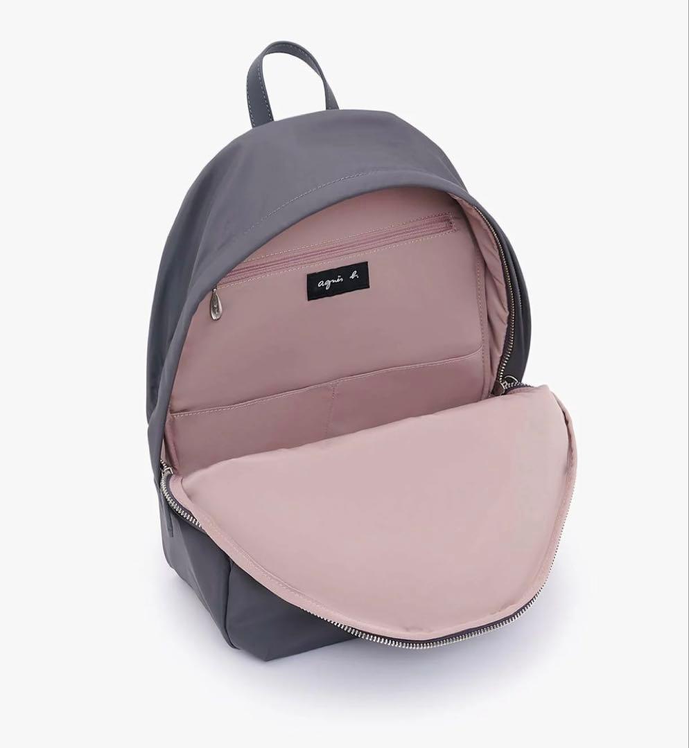 新品未使用⭐︎アニエスベー リュック ナイロン レザー グレー　パックパック