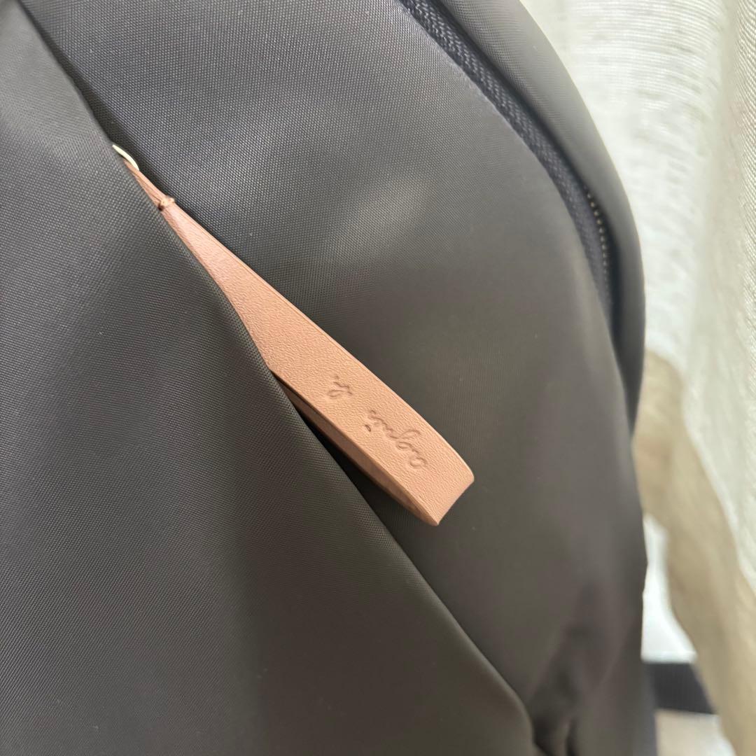 新品未使用⭐︎アニエスベー リュック ナイロン レザー グレー　パックパック