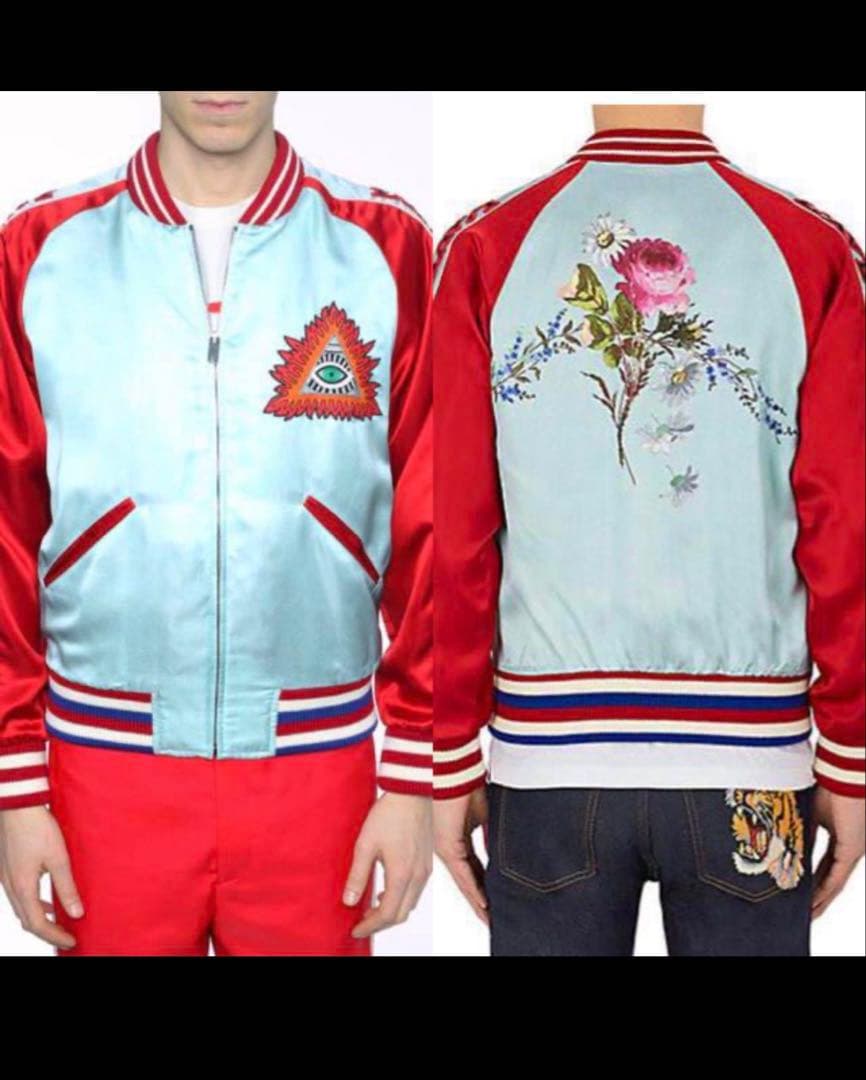 【GUCCI】L'Aveugle ParAmourジップアップボンバージャケット