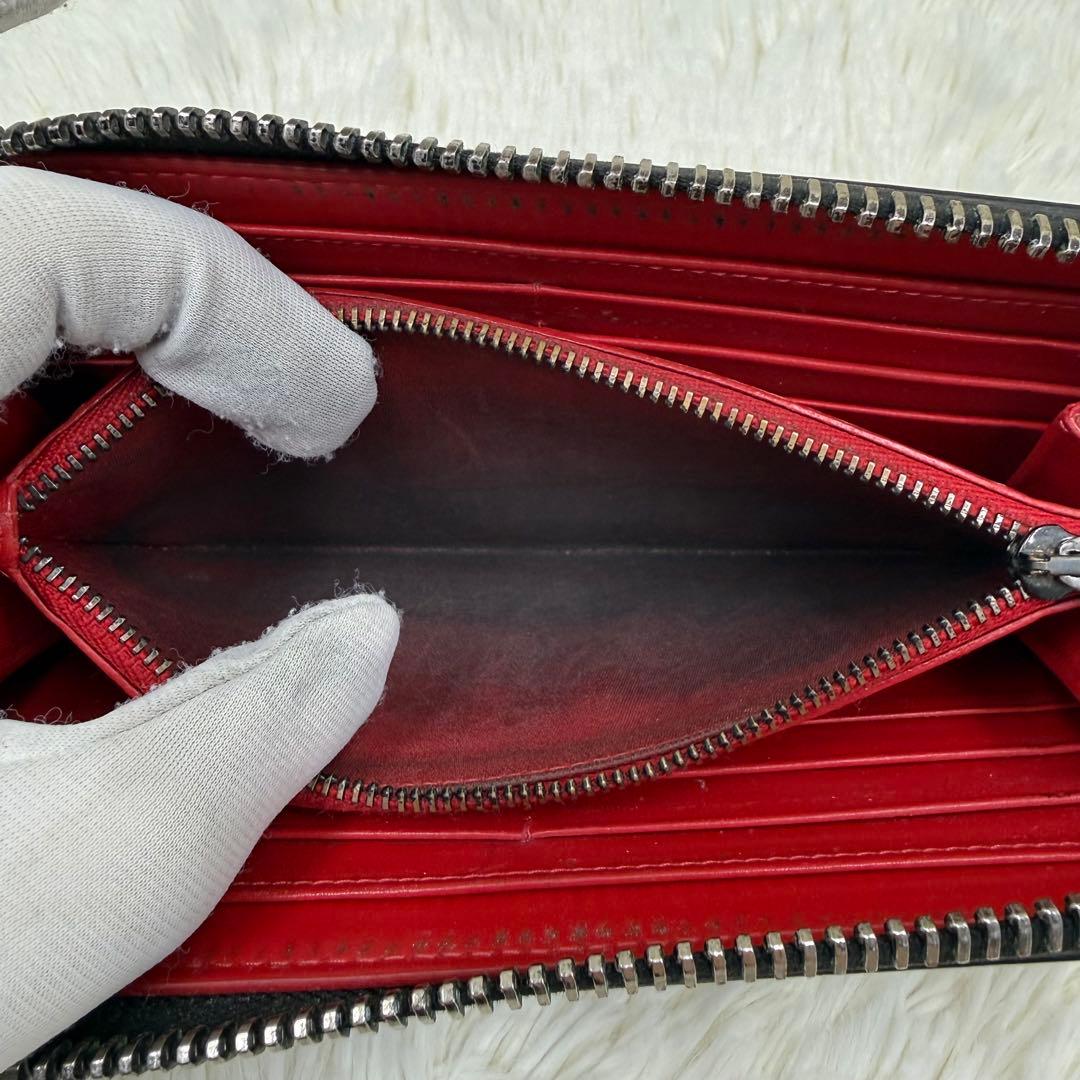 ✨美品✨ ルブタン 長財布 パネトーネ ラウンドジップ　ブラック　レザー