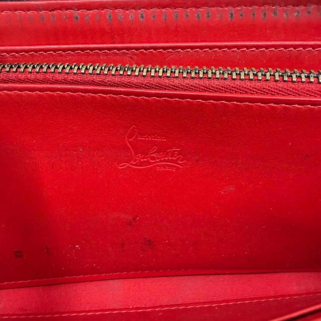 ✨美品✨ ルブタン 長財布 パネトーネ ラウンドジップ　ブラック　レザー