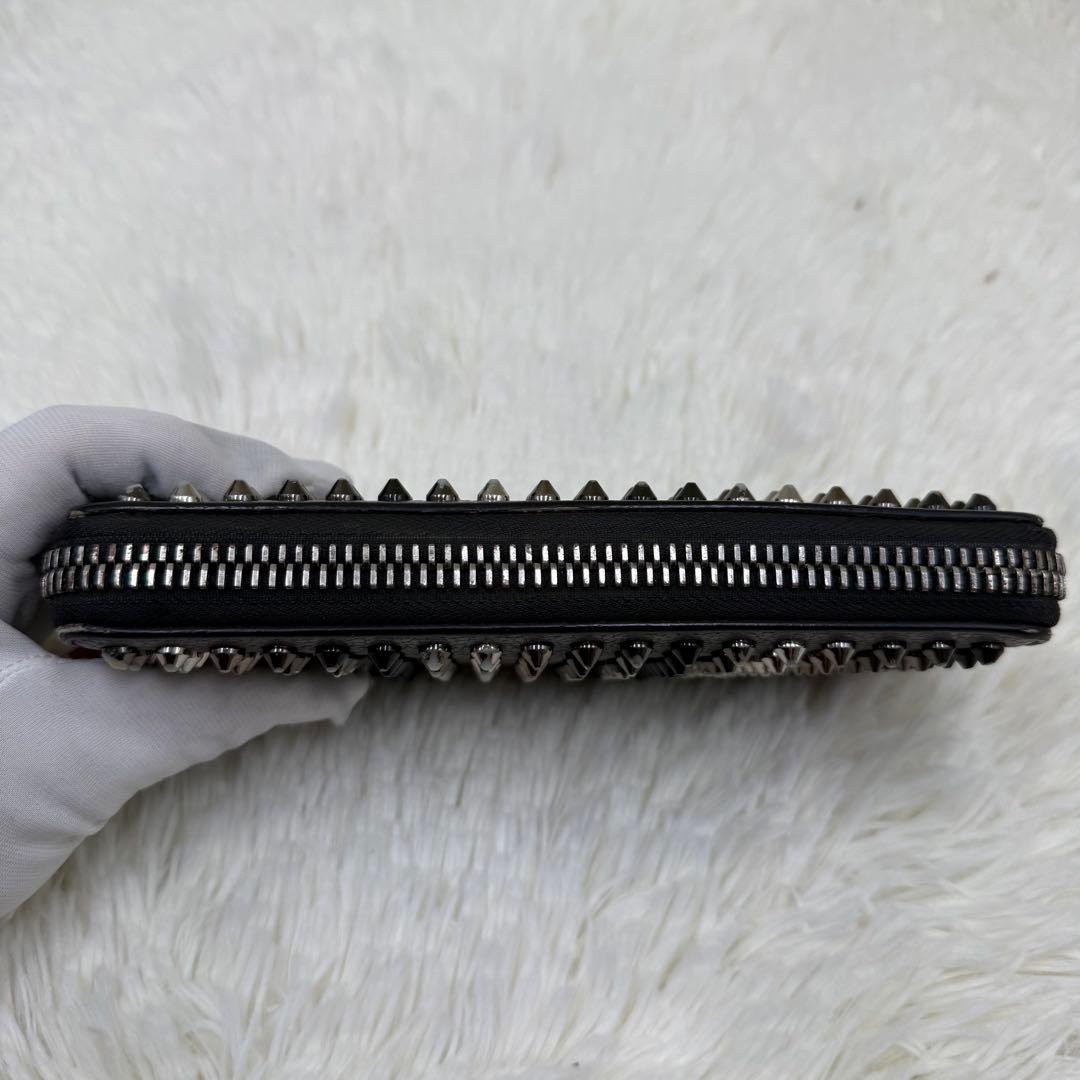 ✨美品✨ ルブタン 長財布 パネトーネ ラウンドジップ　ブラック　レザー