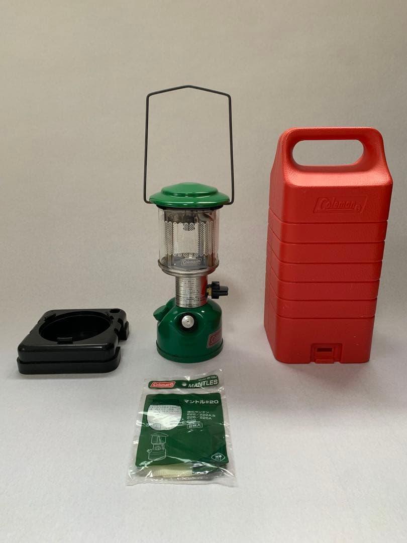 Coleman ガソリンランタン グリーン ケース付き