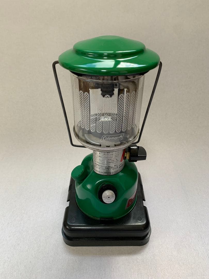 Coleman ガソリンランタン グリーン ケース付き