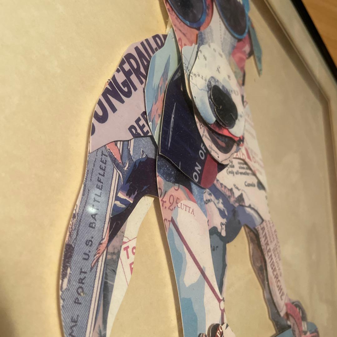 廃番　KARE スケータードッグ 65x65cm ピクチャーフレームアート