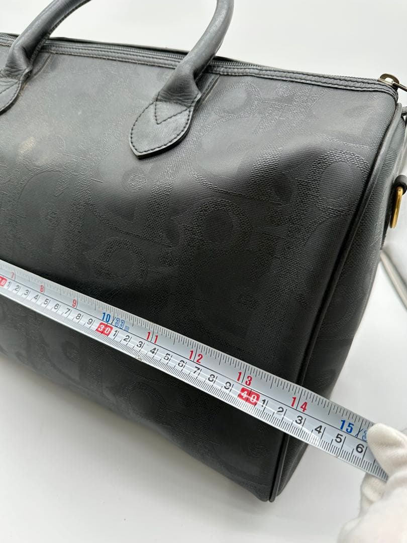 値下げChristian Dior ブラック ボストンバッグ