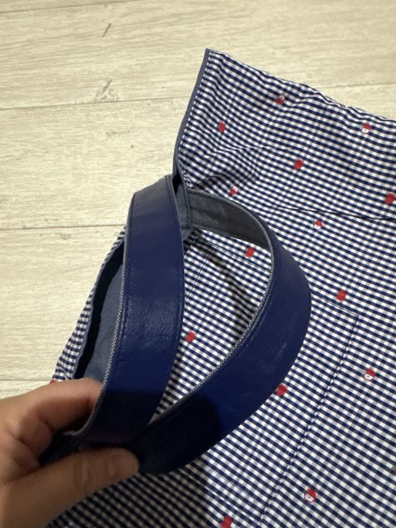 【美品】ファミリア70周年デニムバッグファミちゃんリアちゃん