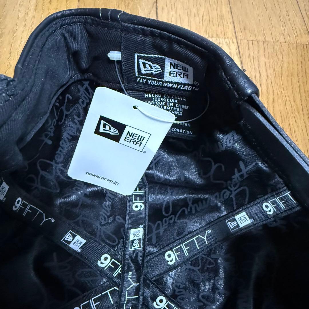 new era jeremy scott レザー キャップ 新品タグ付き