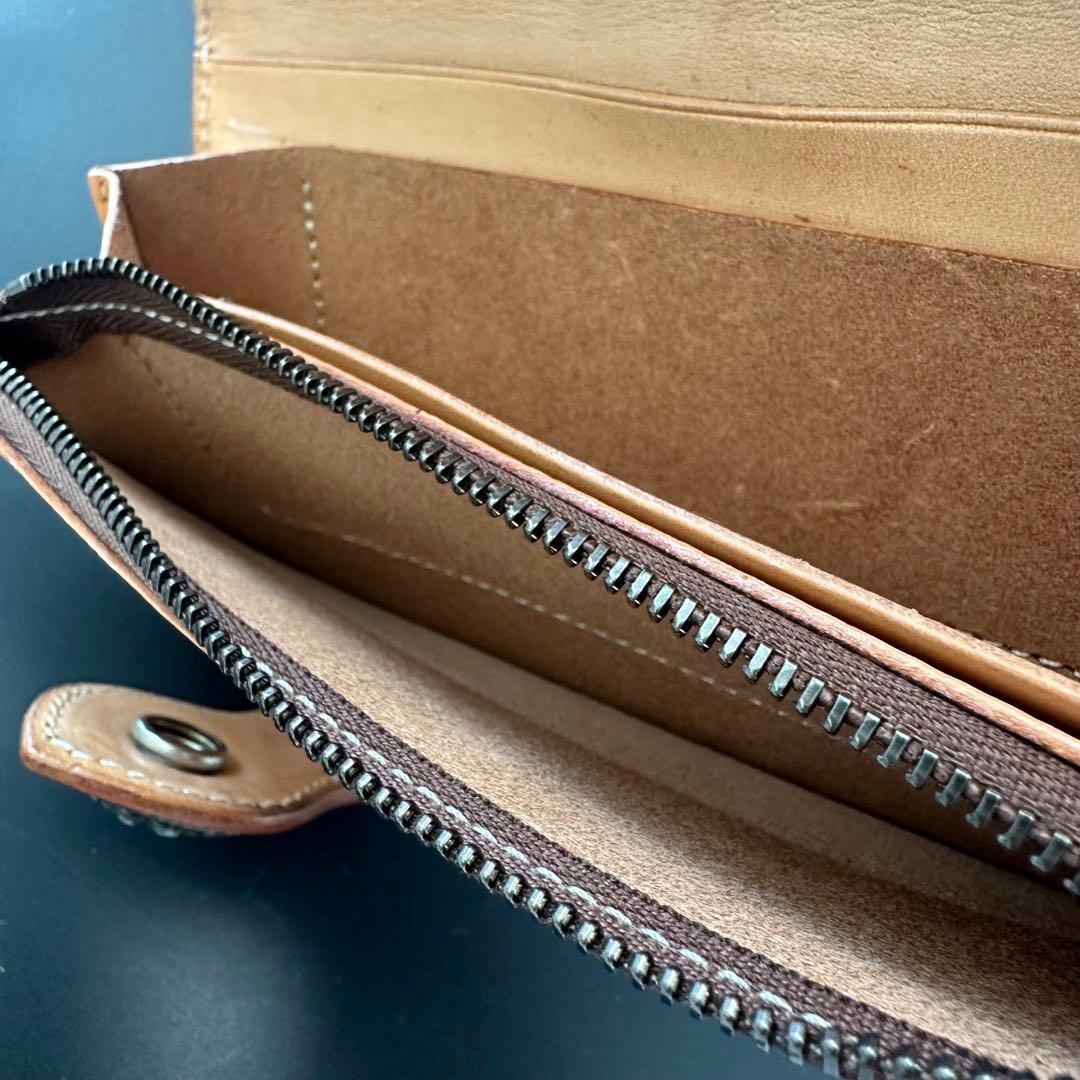 FUNNY 窪田クラフト ターコイズ カービングウォレット