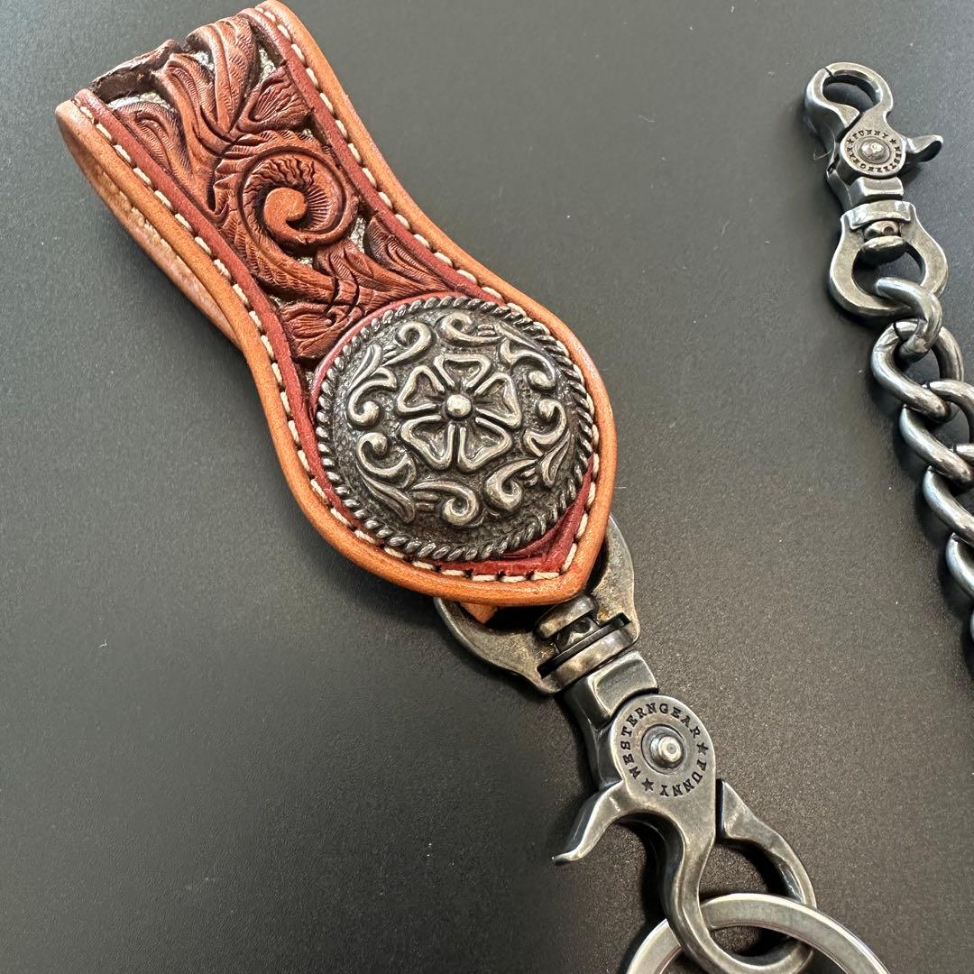 FUNNY 窪田クラフト ターコイズ カービングウォレット