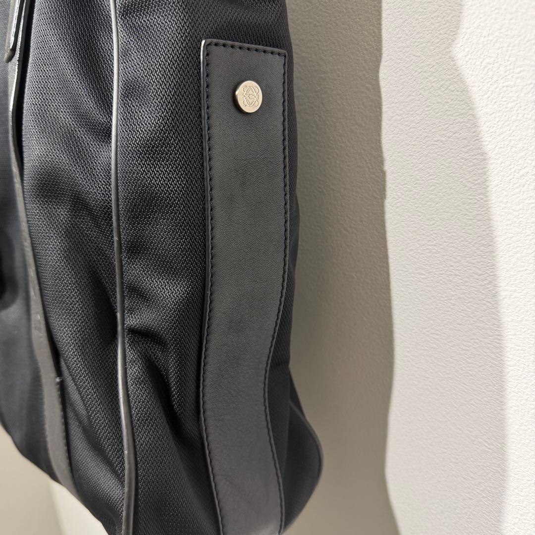 ア*ー様 LOEWEロエベ ナイロントートバッグ ブラック 肩掛け 大容量 ビジ