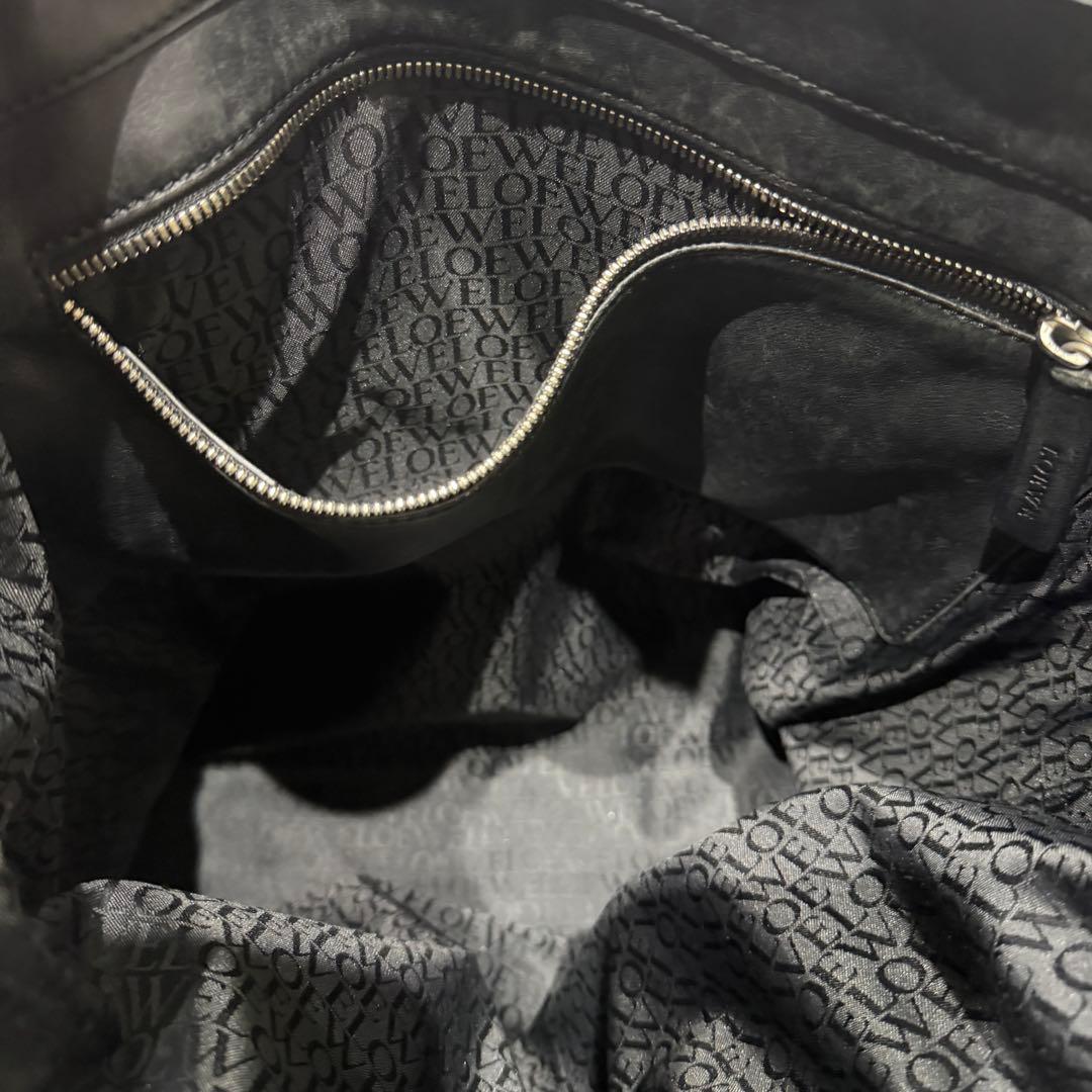 ア*ー様 LOEWEロエベ ナイロントートバッグ ブラック 肩掛け 大容量 ビジ