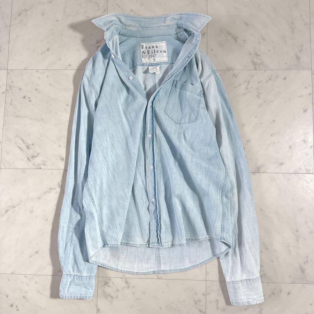 美品♪フランクアンドアイリーン LUKE ルーク デニムウォッシュドシャツ