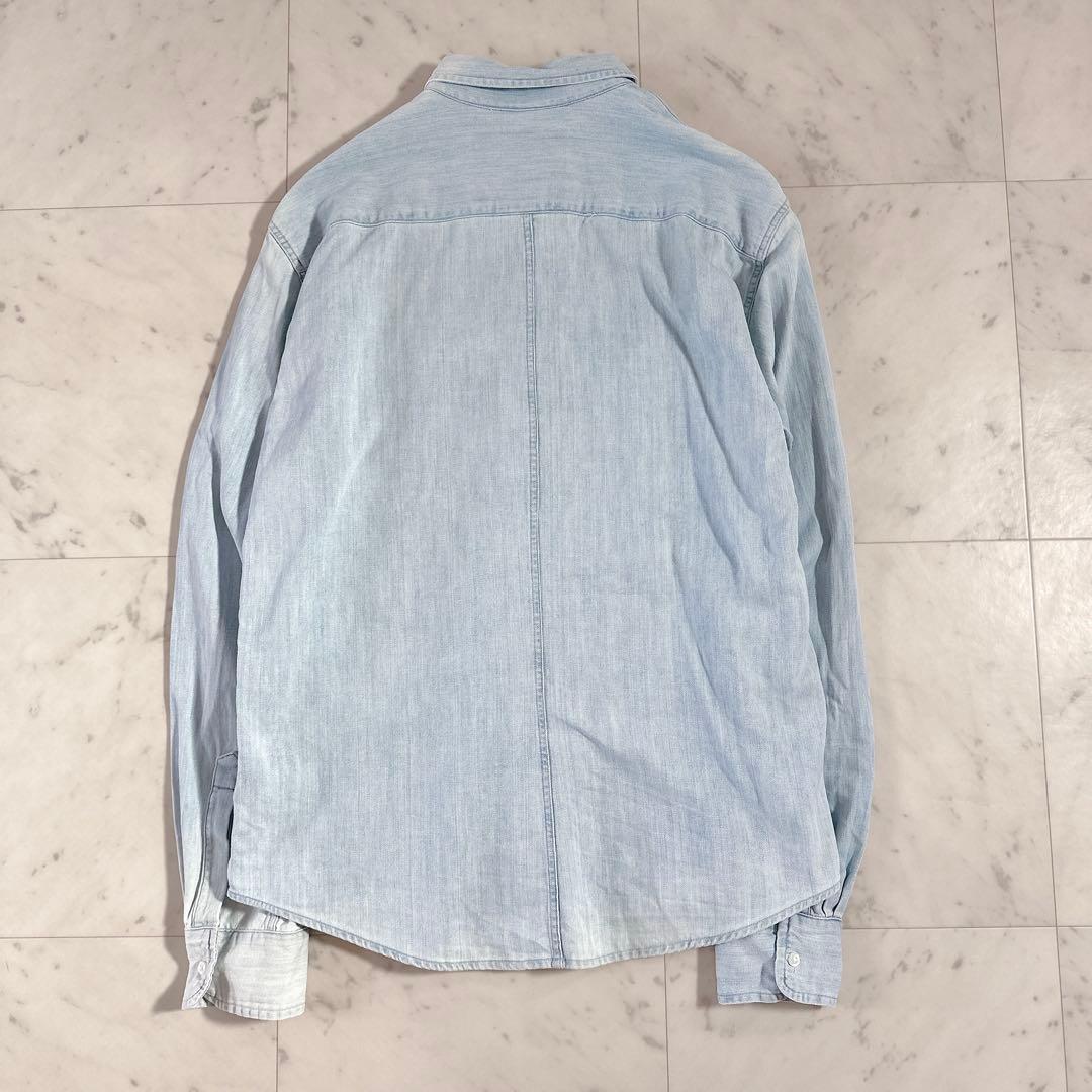 美品♪フランクアンドアイリーン LUKE ルーク デニムウォッシュドシャツ