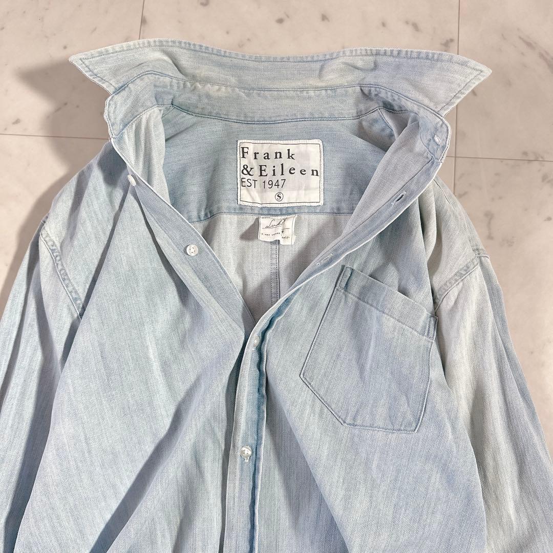 美品♪フランクアンドアイリーン LUKE ルーク デニムウォッシュドシャツ