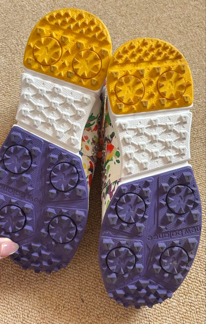 ☆恵子NewBalance 574 マルチカラー キラキラビジュ23.0