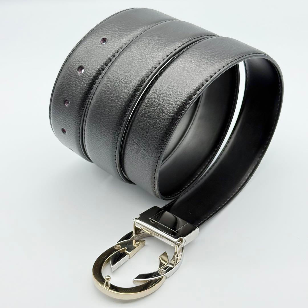 ✨美品✨グッチ ベルト GGバックル 新品ベルト 男女兼用 ゴールドシルバー金具