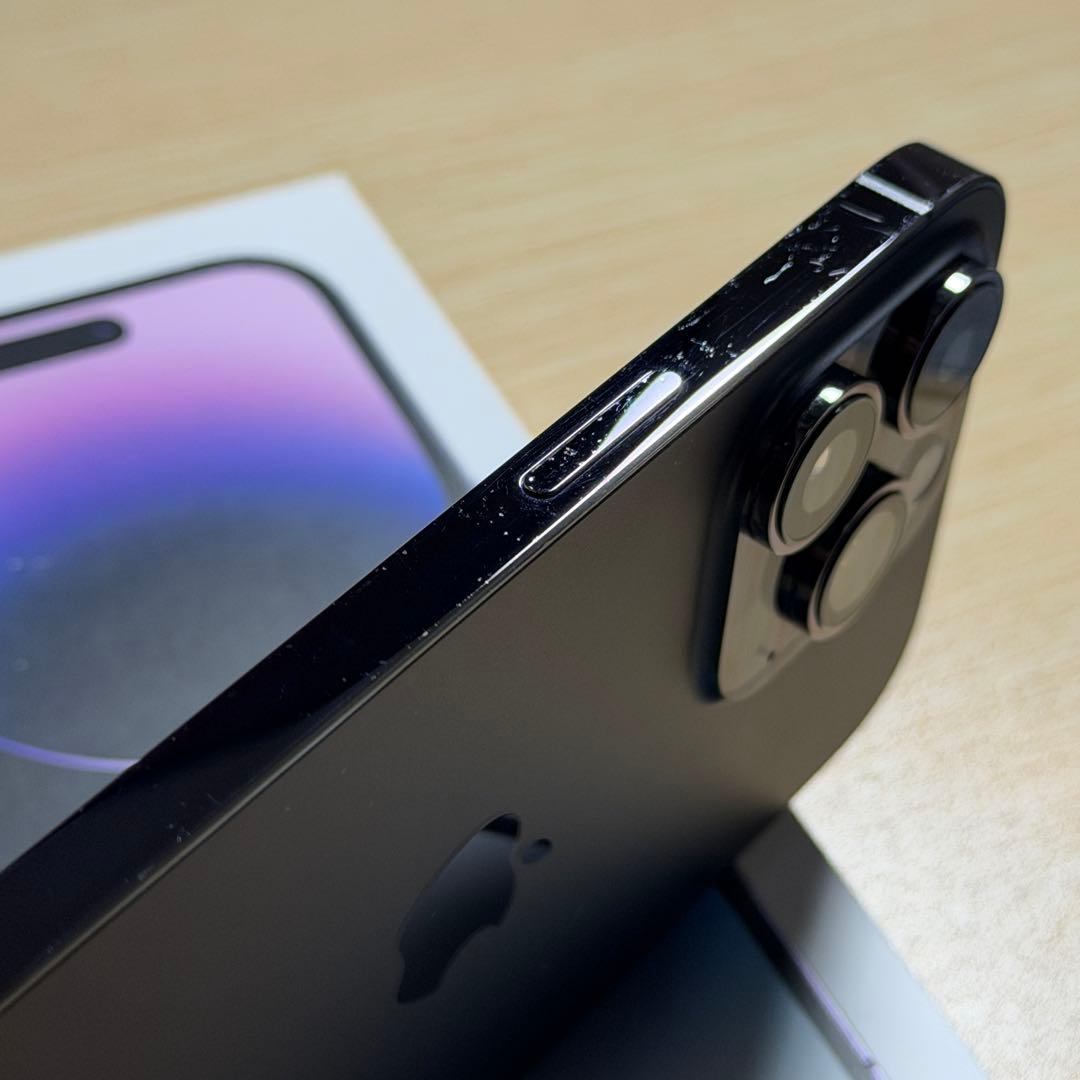 【バッテリー100%】iPhone 14 Pro ディープパープル　128GB