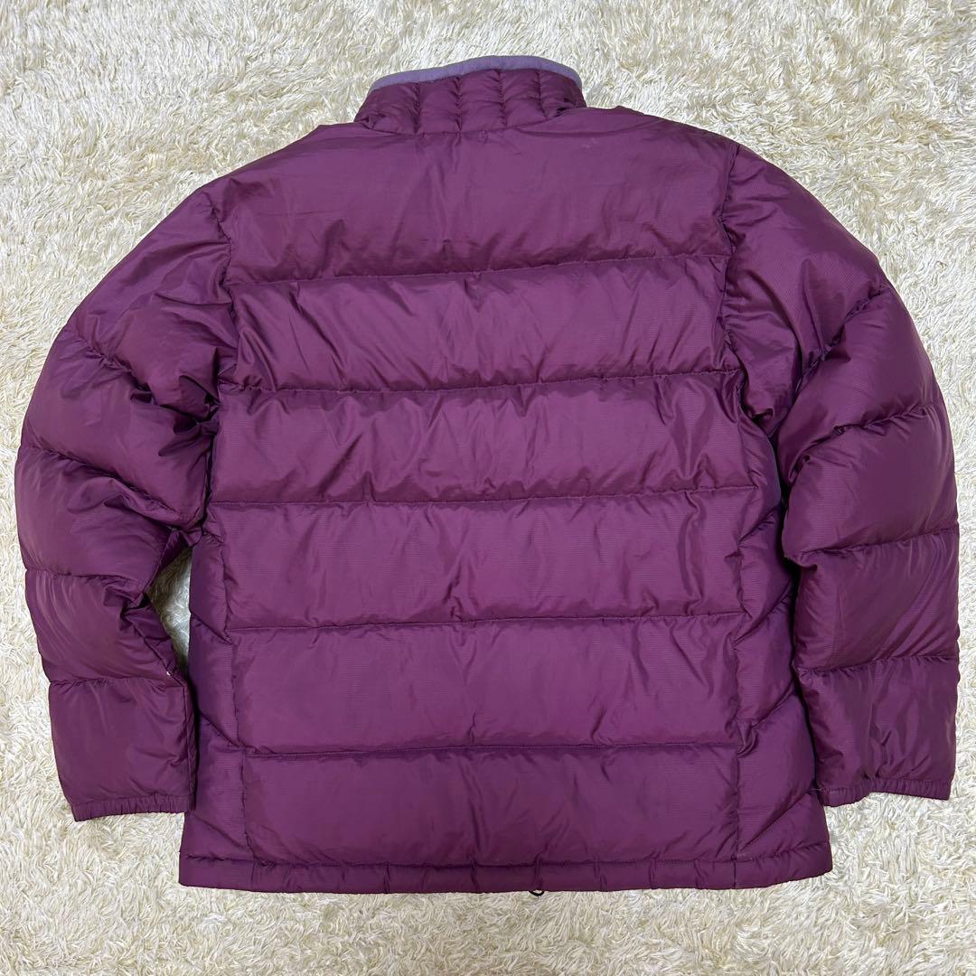 【洗える】パタゴニア　ダウンジャケット　パープル　S相当　グースダウン　肉厚