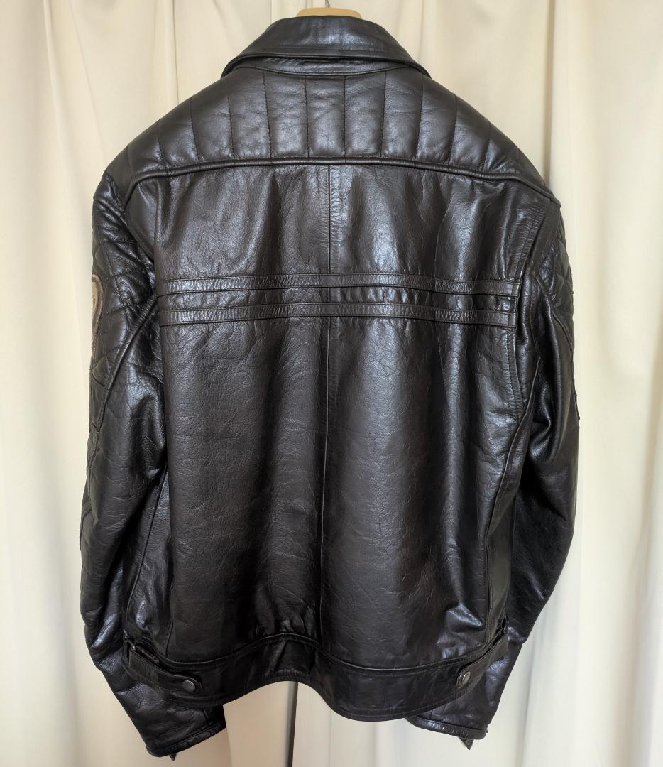 DEGNER デグナー 14WJ-3D レザージャケット ブラウン XL