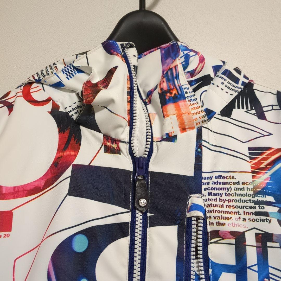 美品　グラフィック　カラフル　スノーボードウェア　メンズ　上下セット　Lサイズ