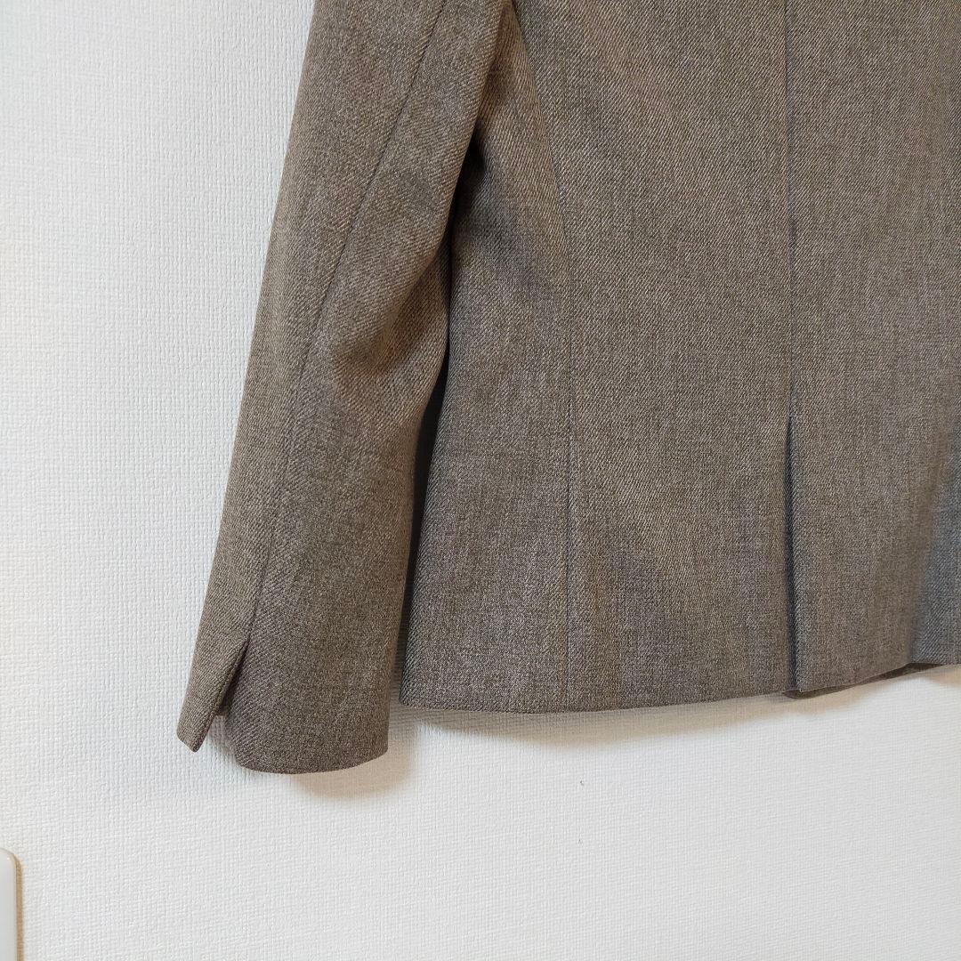 美品　23区　小さいサイズ30　ウォッシャブル　ノーカラーパンツスーツ