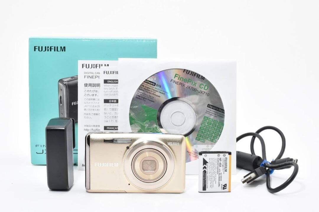 美品 FUJIFILM FinePix JX700 ゴールド ＃A336